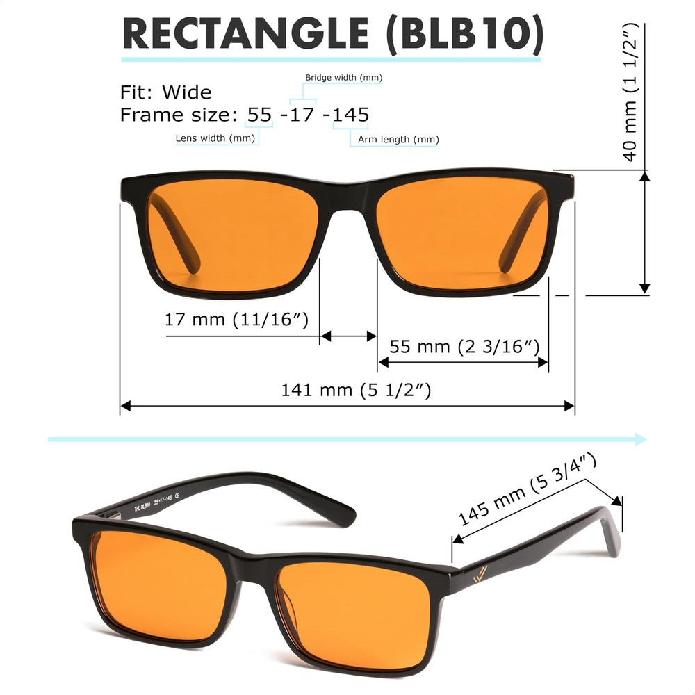 Orange +2.0 Blue Light Blocking Reading Glasses for & Men - Reader Sleep & Mi...