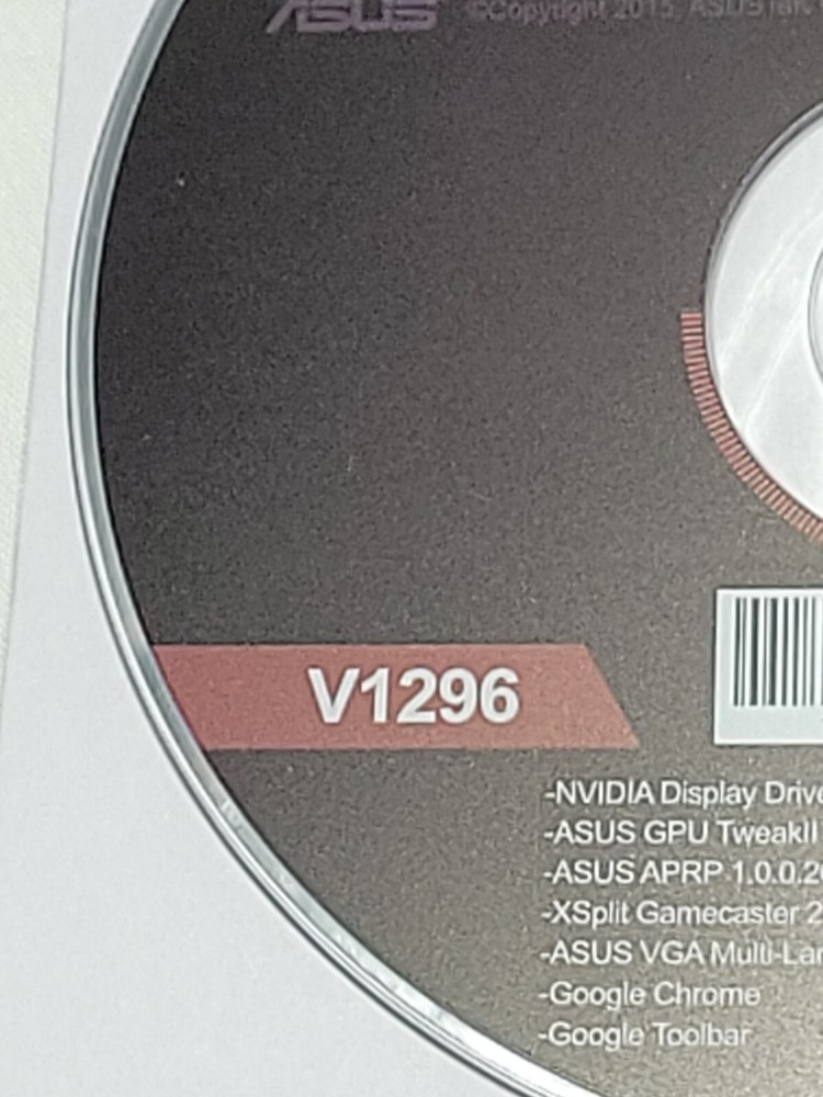 Genuine ASUS GPU Tweak II 2 and Driver CD V1320 Software Disc 💿