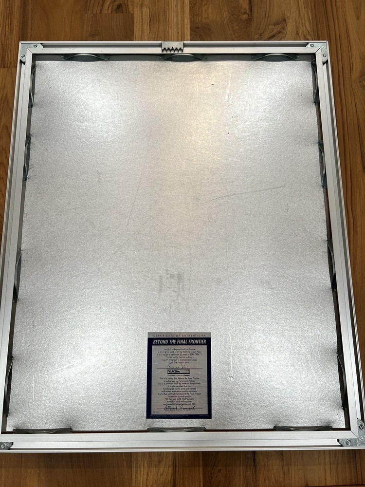 Star Trek Franklin Mint Beyond The Final Frontier 30th Anniversary Framed Litho