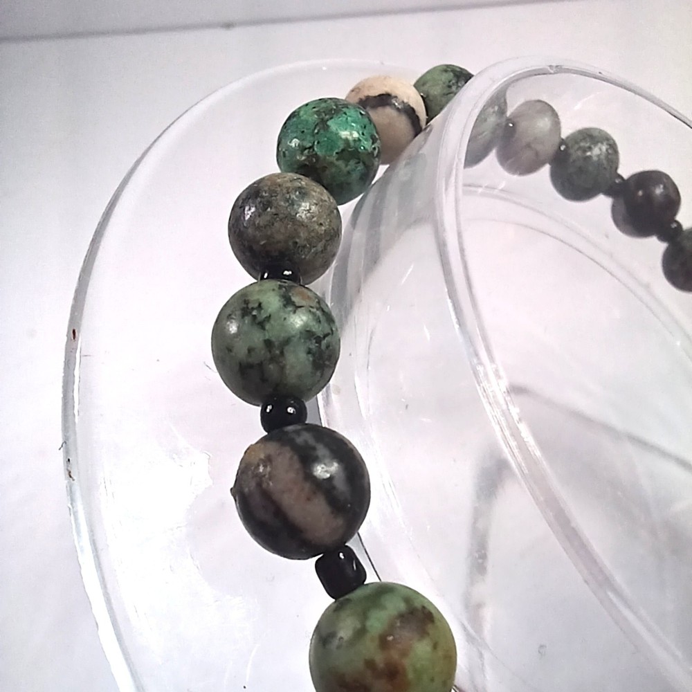 Boho Chic African Turquoise Stone Bead Bracelet