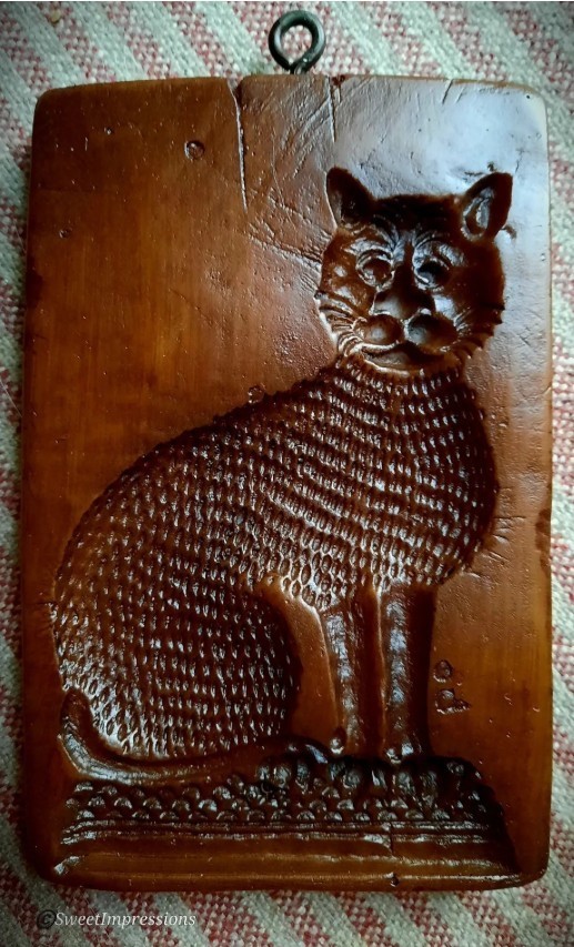 Springerle Cookie Mold Press Stamp - THE CAT