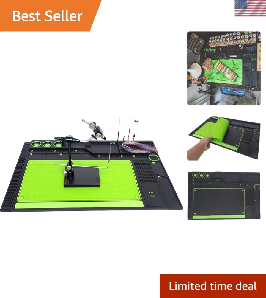 & Storage Station, Magnetic Workspace with Tool Organizer, Portable, Measurem...
