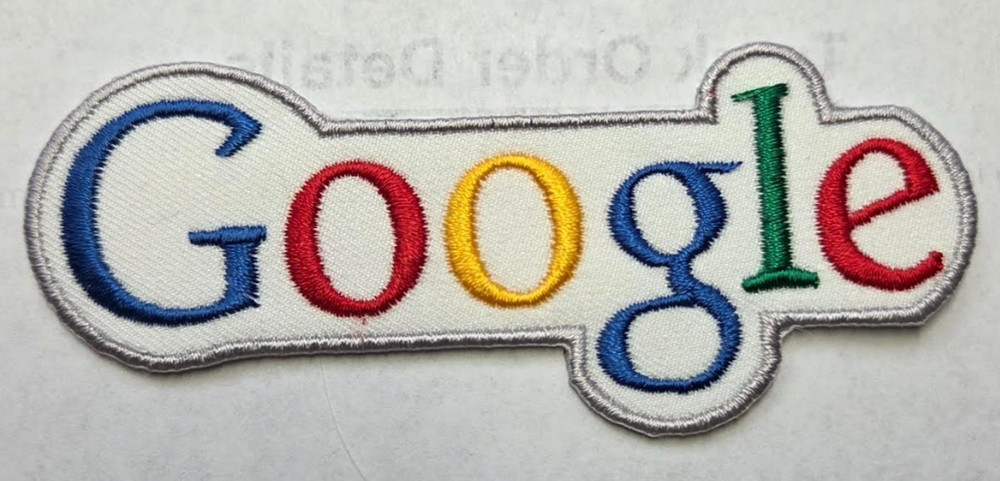 Google (embroidered iron/sew on patch)