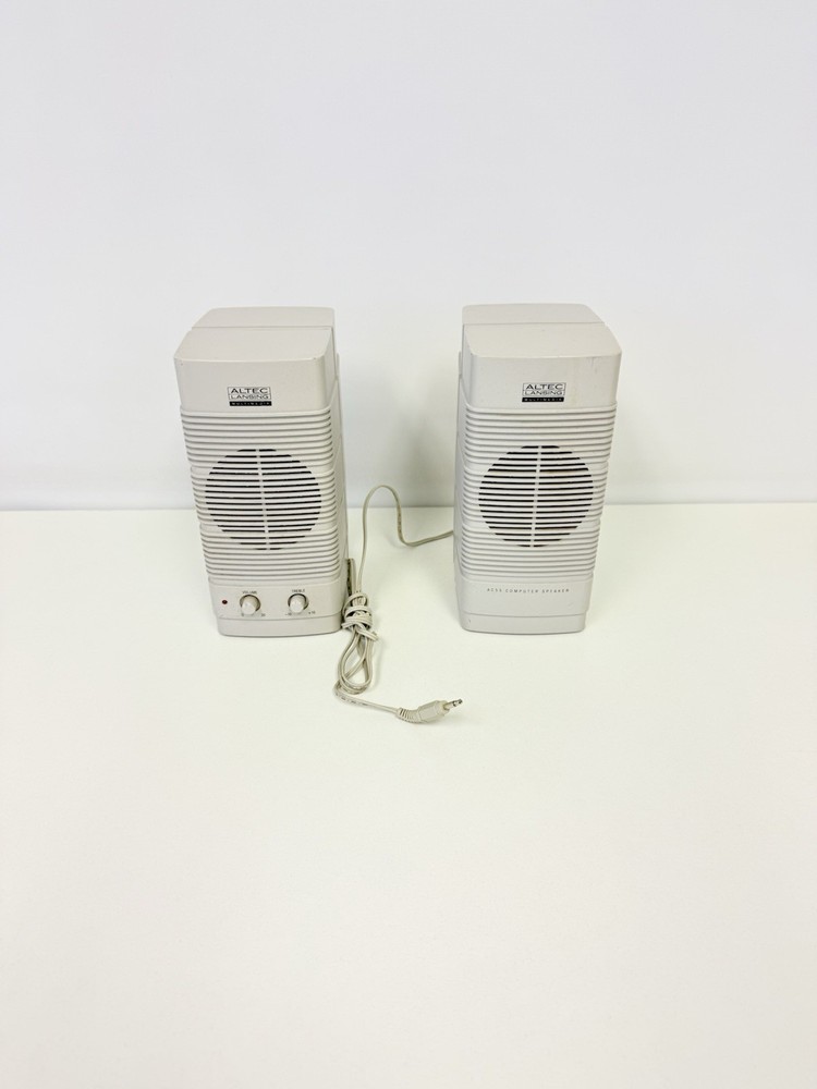 Vintage Altec Lansing Multimedia Computer Speaker ACS 5 Pair Tested