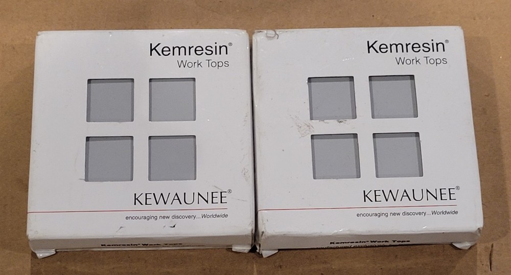 Two Epoxy Work Surface Kemresin Gray 4x4x1