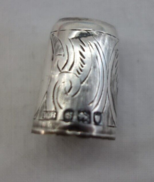 Sterling Silver Hallmarked Thimble (Open Top)