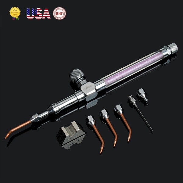 Oxy-hydrogen Torch Welding Gun with Copper Nozzle Flashback Arrestor Pipeline