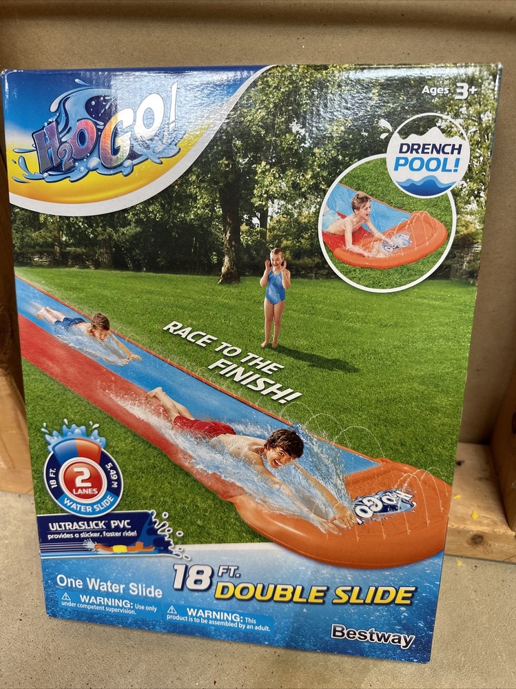 Bestway H2OGo! 18 ft Double Water Slide (52208E)