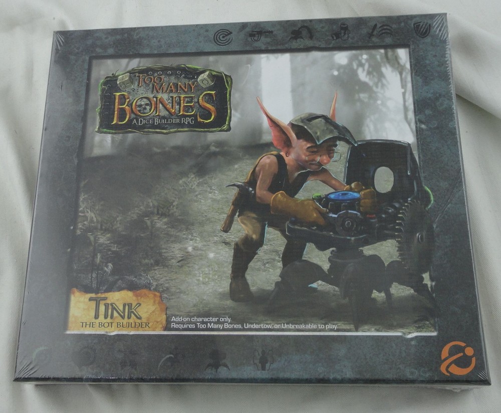Too Many Bones:Dice-Builder RPG Game Tink The Robot Builder Expansion