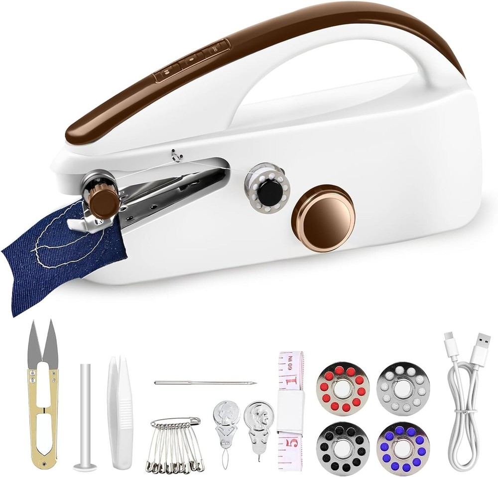 Handheld Sewing Machine, USB Powered or AA, Two Speed Adjustment, NEW RETAIL