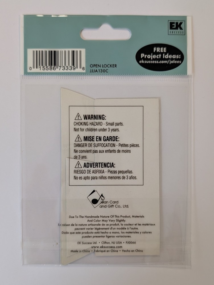 Jolee's Open Locker Middle High School Scrapbooking Sticker