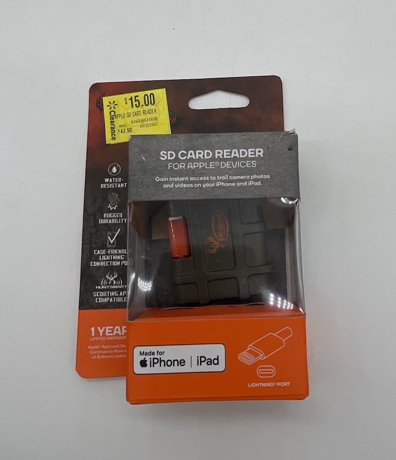 NIB Wildgame Innovations Android SD Card Reader for Game or Trail Cameras