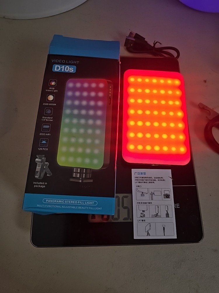 D10s Video Light Panoramoc Stereo Fill Light Multi Function Missing Stand