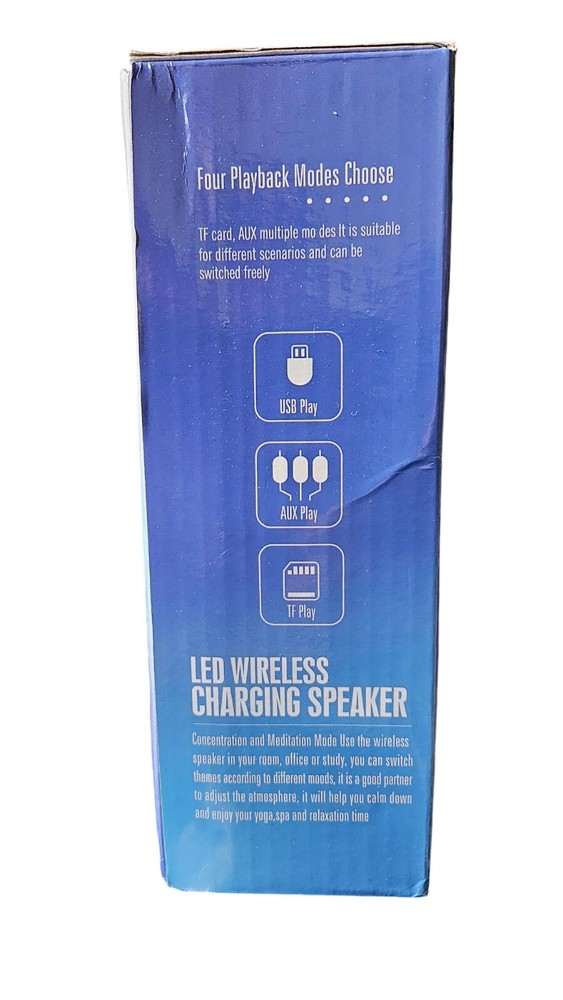 NWT G500 Led Wireless Charging Speaker, Multi-color, Multifunctional
