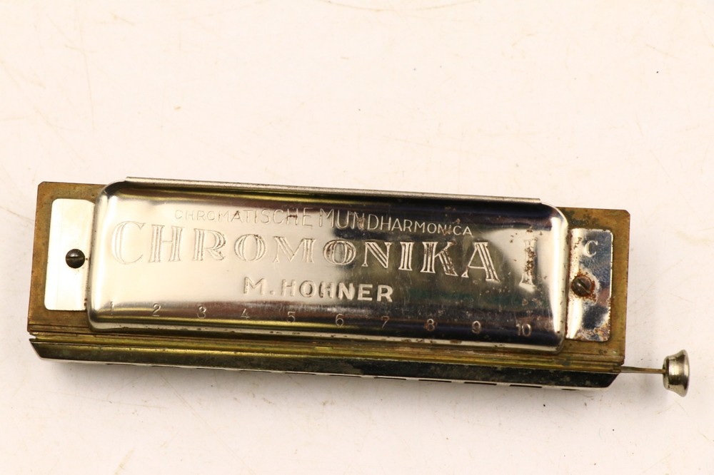 Vintage M. Hohner “Chromonika I” Harmonica With Authentic Box