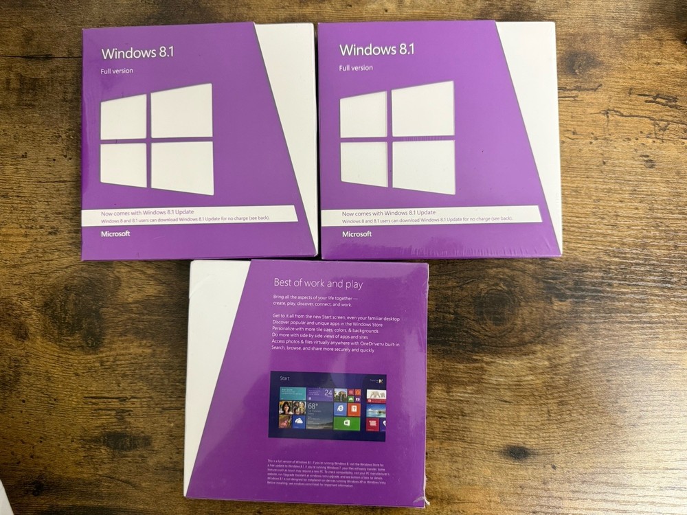 Microsoft Windows 8.1 (Retail (License + Media)- Full Version