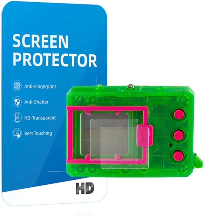 3 Pack Screen Protector Compatible with Virtual Pet Monster Digivice Toy