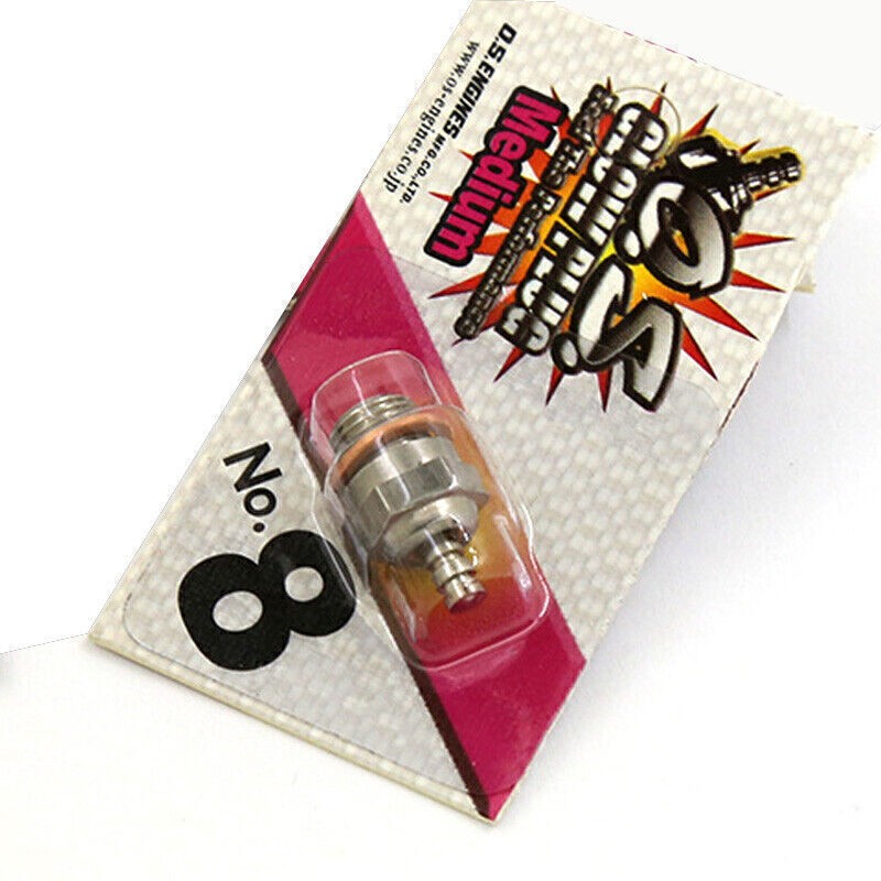 Glow Plug Standard OS No.8 Glow Plug Spark Medium For Nitro Engine RC Car