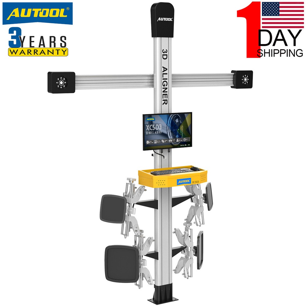 3D Wheel Alignment Machine Wheel Aligner Auto Wheel Aligning System AUTOOL US