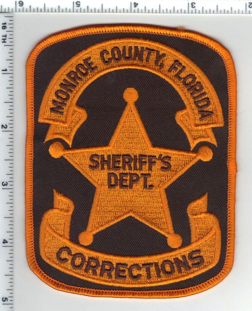Monroe County Sheriff's Dept (Florida) Corrections Shoulder Patch new 1980's