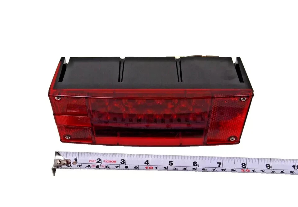12V LED Rectangle Submersible Trailer Tail Light Replacement Right Curb Side