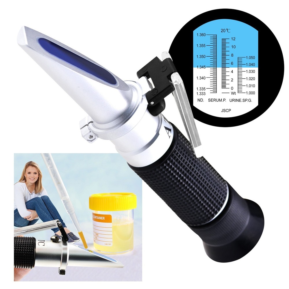 Handheld Optical Refractometer ATC Urine Hydrometer Serum Tester