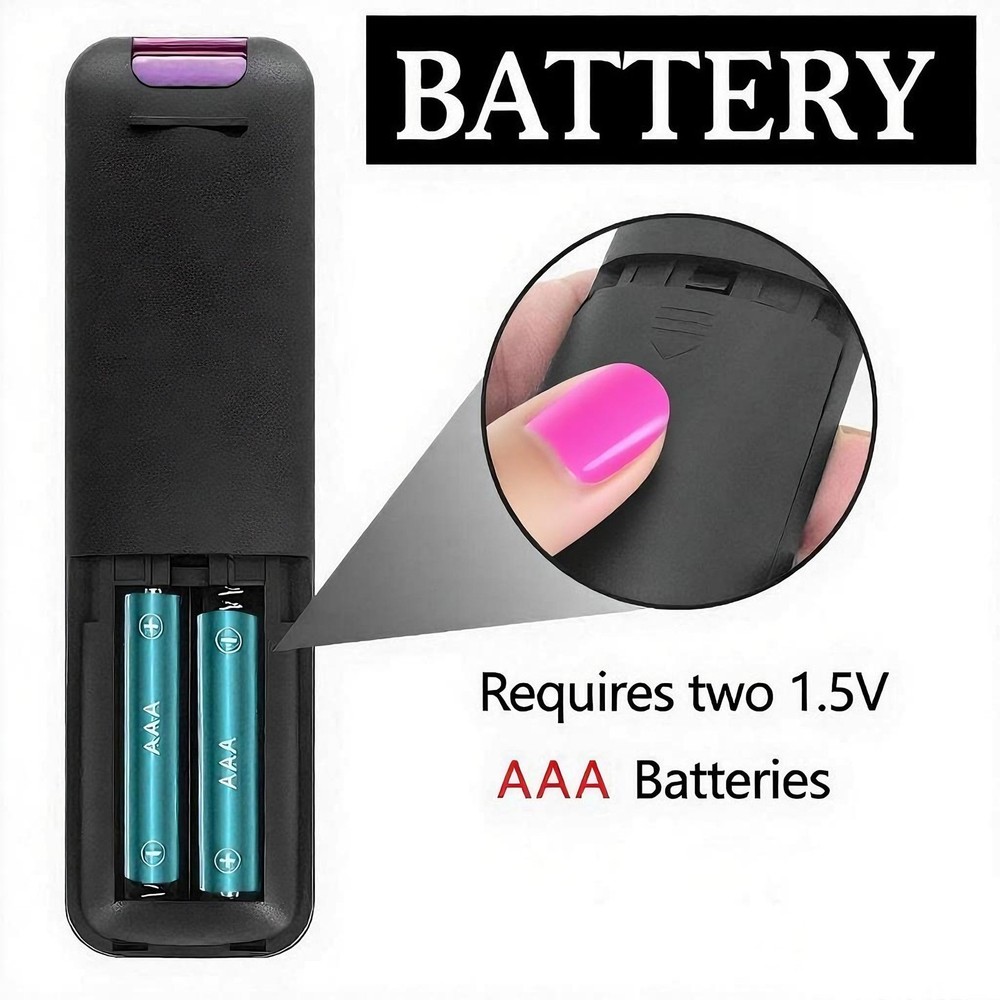 Molgoc Replacement Remote for Portable Projector,Compatible with black