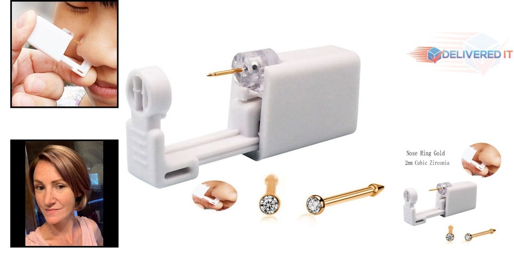 All-in-One Nose Piercing Kit - Personal and Professional Piercing Solution