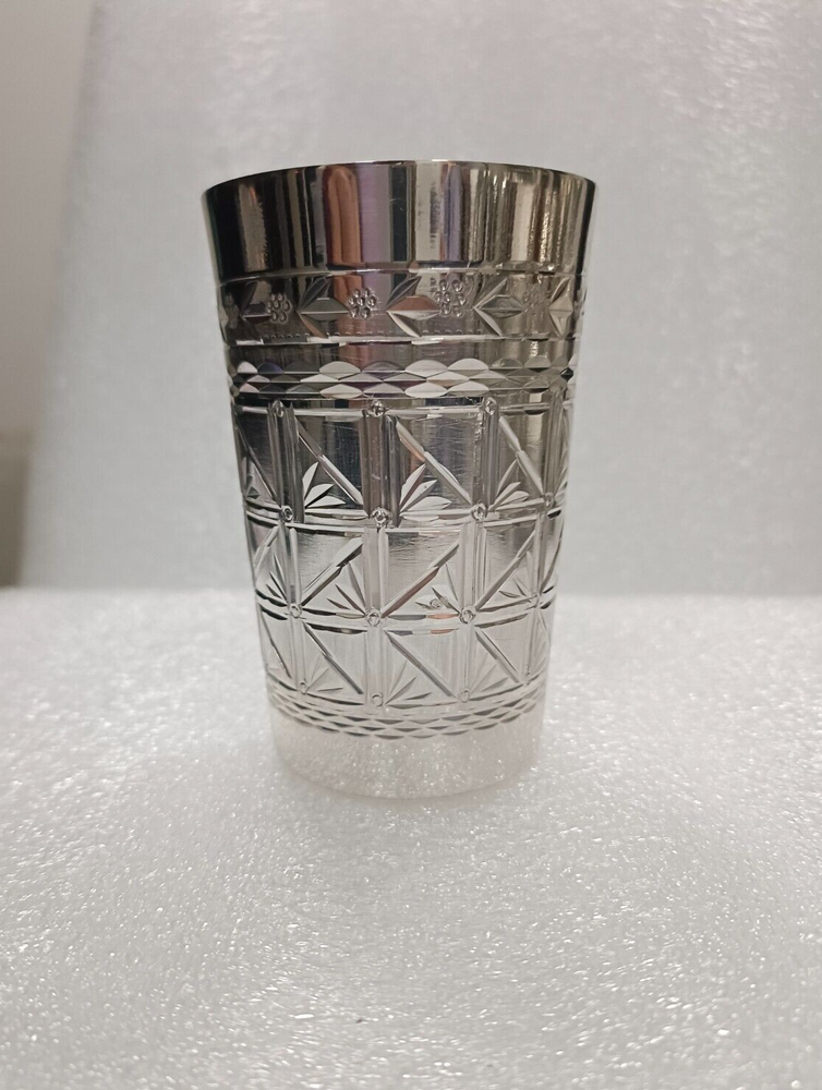 Brass with pure silver plating Kiddush Cup Wine Glass