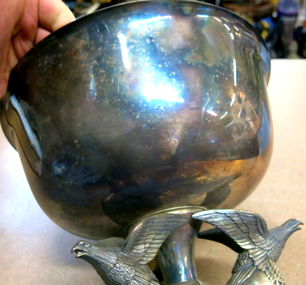 International Silver Co. Large Silver-Plated Punch Bowl