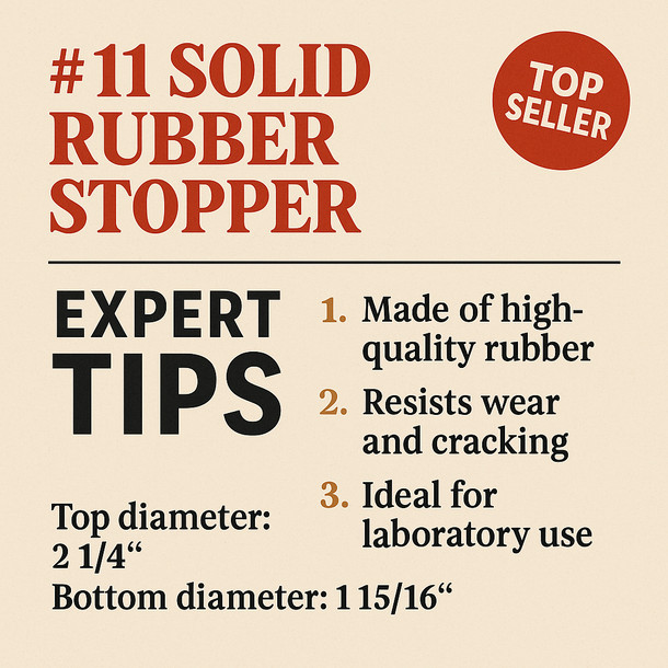 LD Carlson No. 11 Solid Rubber Stopper