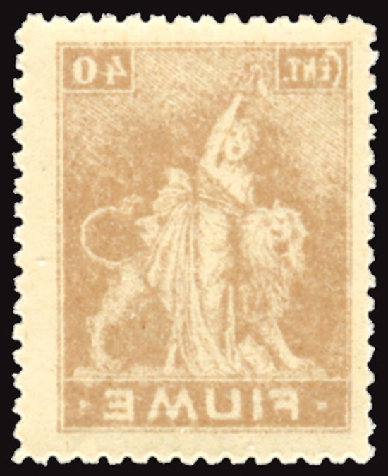 River - Allegoria Cent. 40 C card with sharp full decal