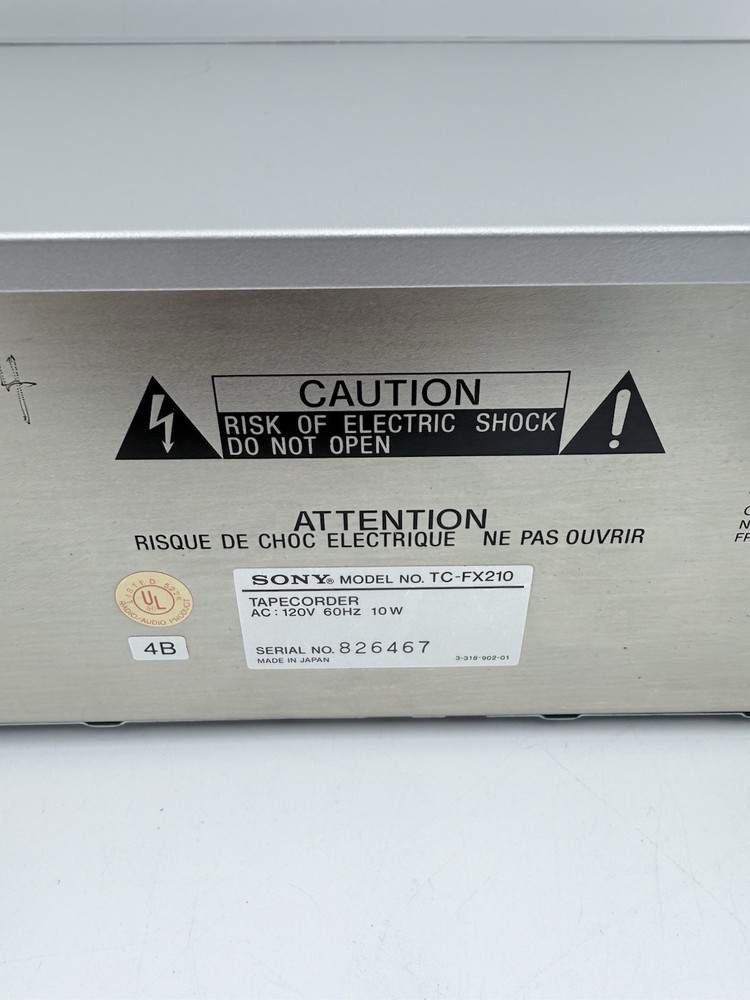 Sony TC-FX210 Stereo Cassette Deck