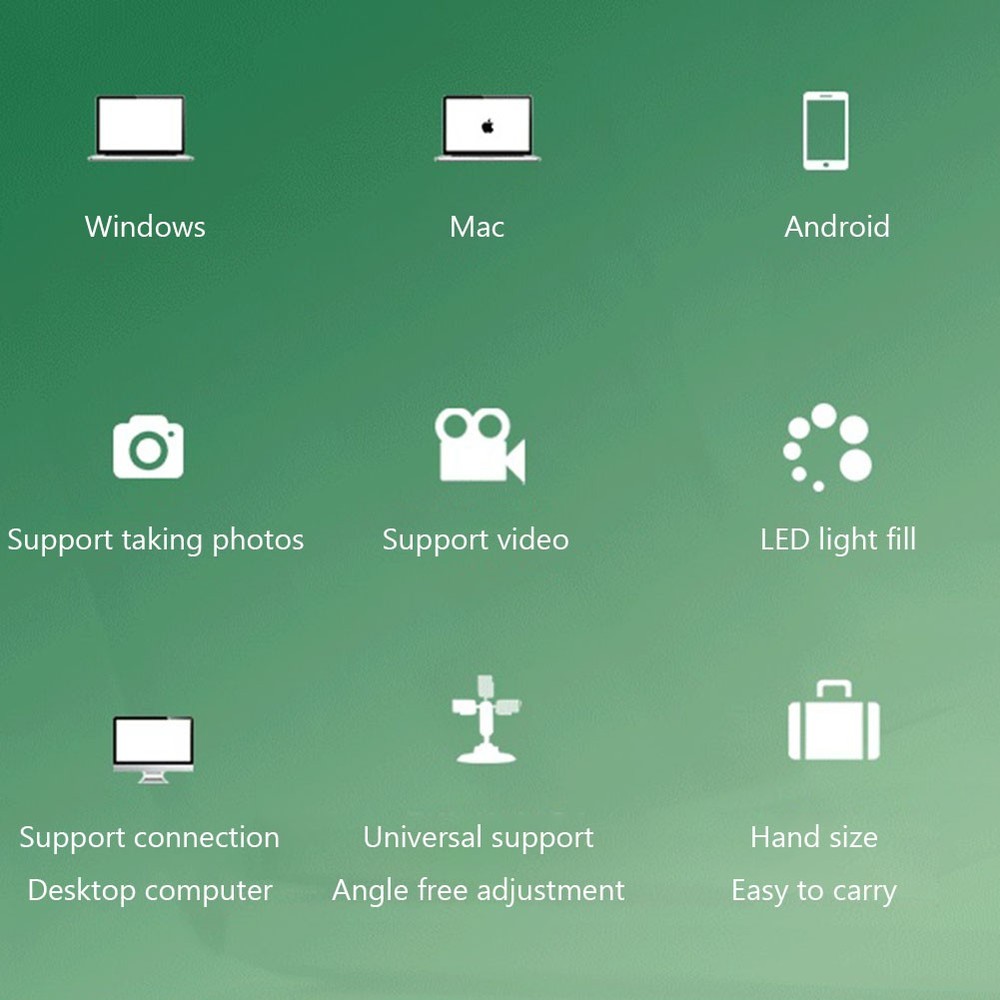 1600X USB Wired Microscope Camera Magnifier Digital Android Phone Mac Windows 10