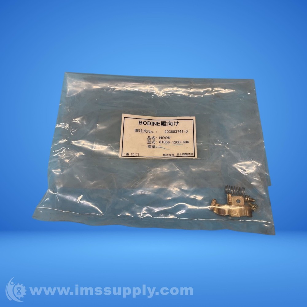 Bodine 81066-1200-606 Hook FNOB