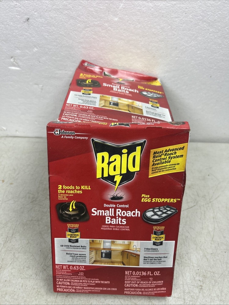Raid Small Roach Baits And Egg Killer 84 Baits And 21 Egg Stoppers