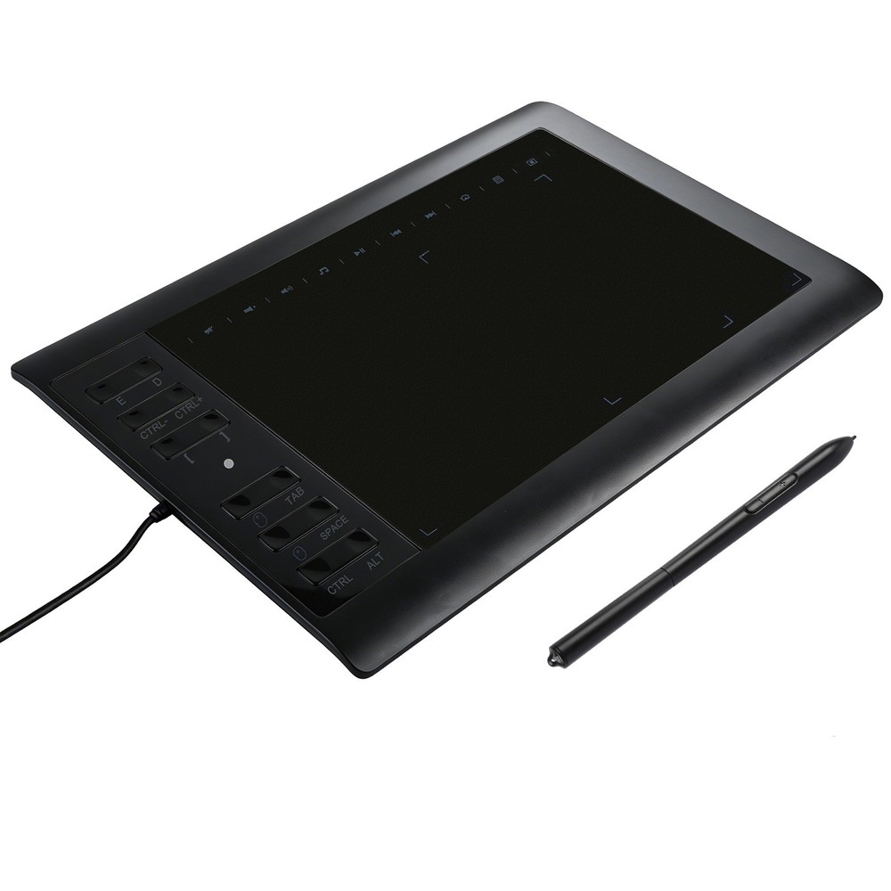 Drawing Tablet Large Area Graphics for Windows/Android/Mac+60°Tilt-Sensitive Pen