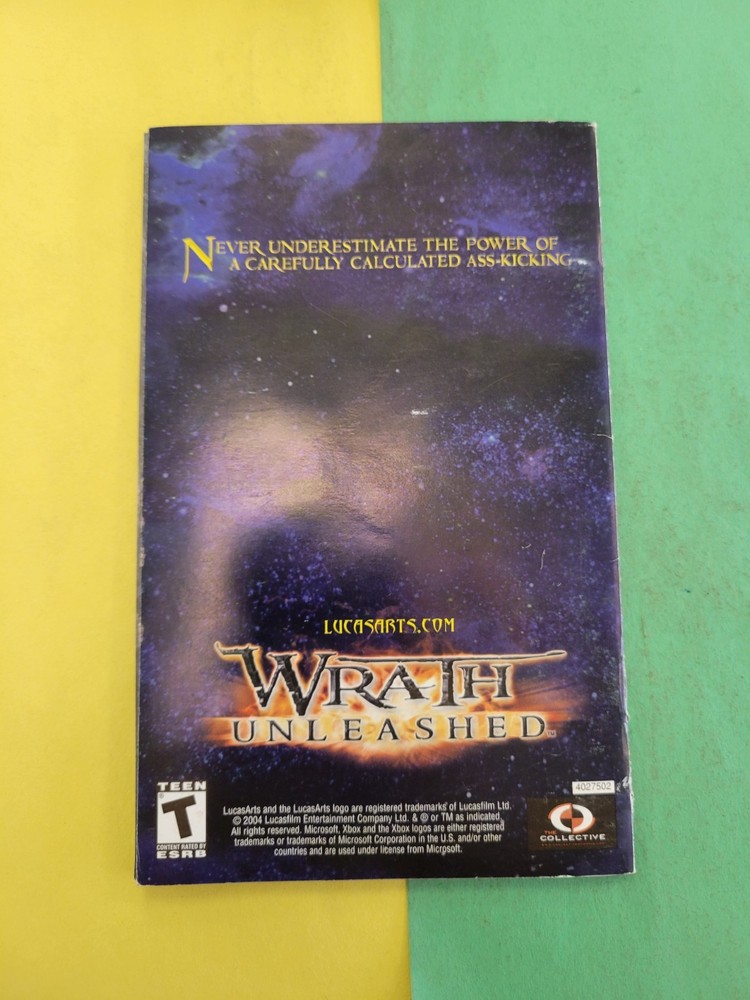 Wraith Unleashed Microsoft XBOX Instruction Manual Only