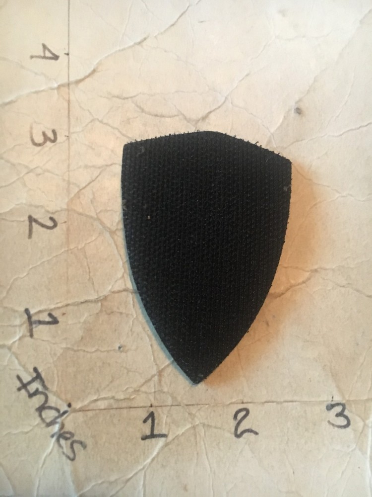 Elite Force Shield morale PVC green patch with hook & loop back 7/6/25