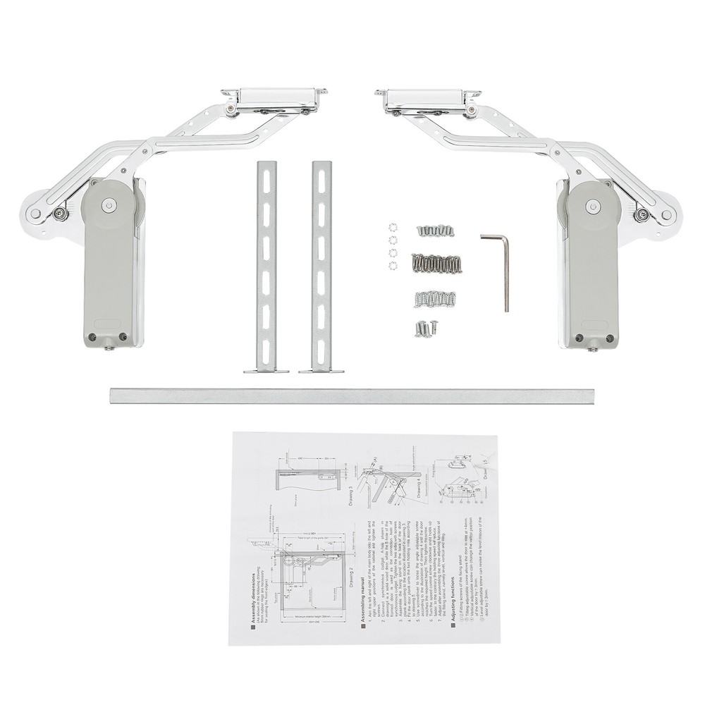 Hydraulic Adjustable Mounting Buffer Cabinet Door Hinges Arm Mechanism Hinges US