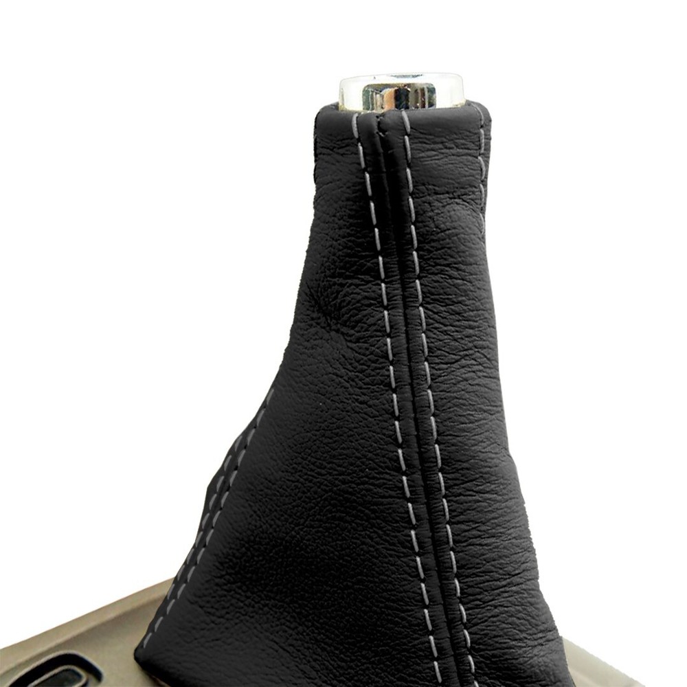 Automatic Shift Boot Leather Synthetic for Lexus GX470 03-09 Gray Stitch