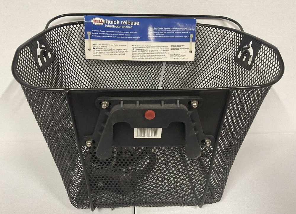Bell Quick Release Handlebar Basket New in Package