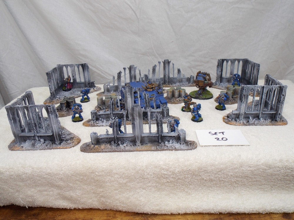 WARGAMING TERRAIN PAINTED ADVANCE ORDERS BUNDLE SET OF 12 PIECES