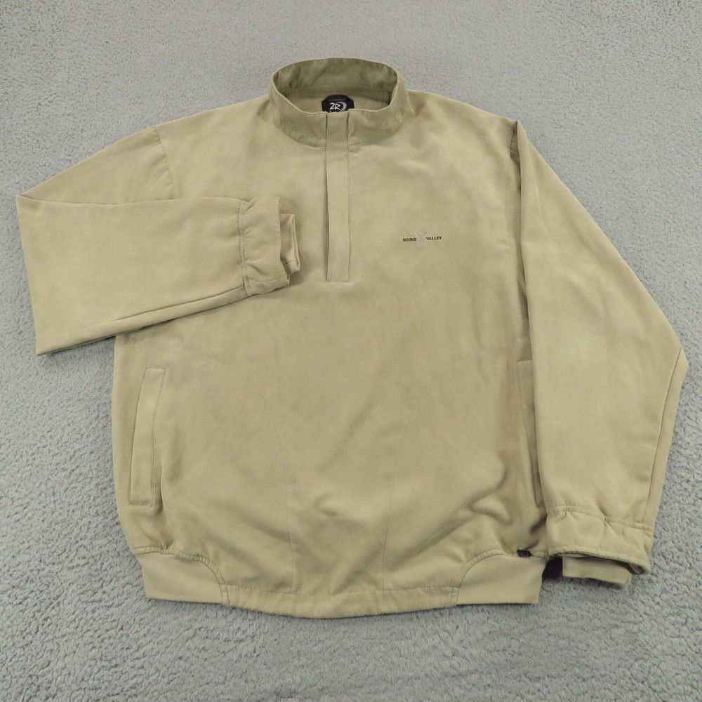 Zero Restriction Jacket Mens XL Micro Suede Quarter Zip Windshirt Golf Pullover
