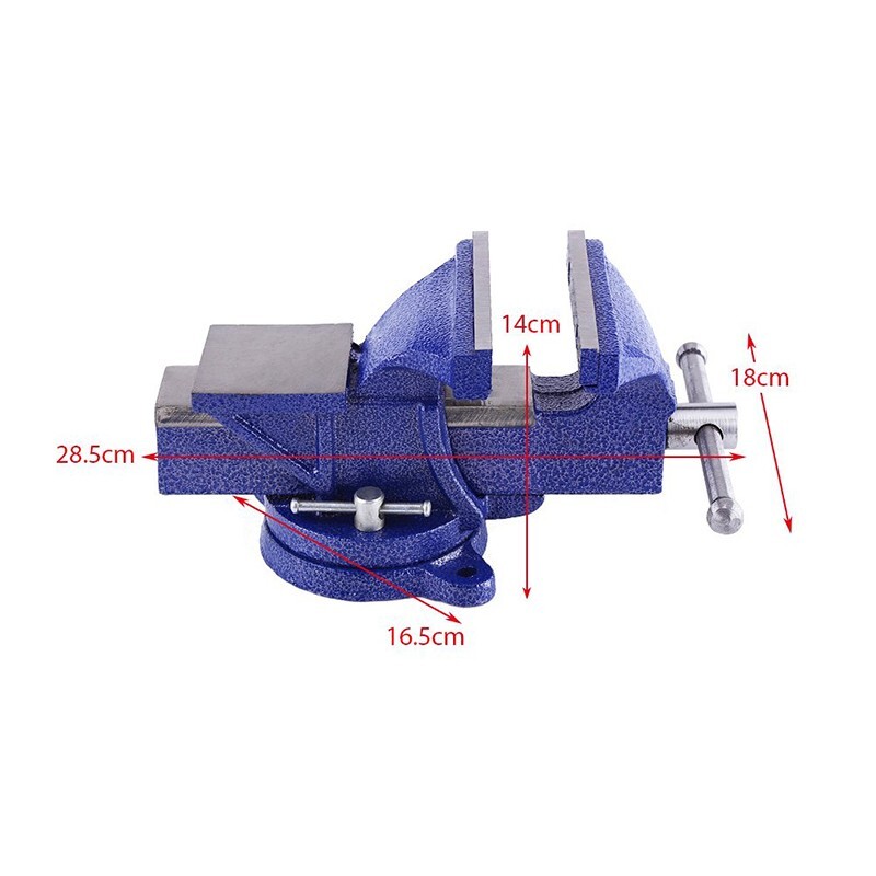 5" Precision Vise Lock Vice Milling Drilling Machine Bench Clamp with Base