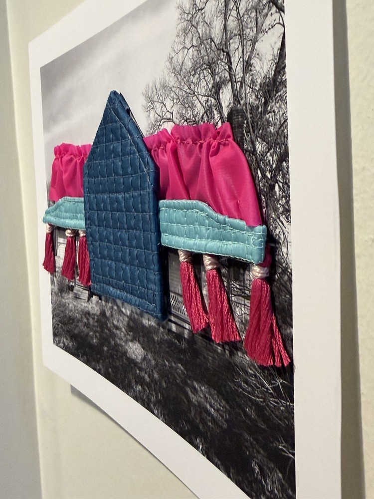 3 Textile Architecture Mixed Media Collage – Attributed to Danielle Hatch