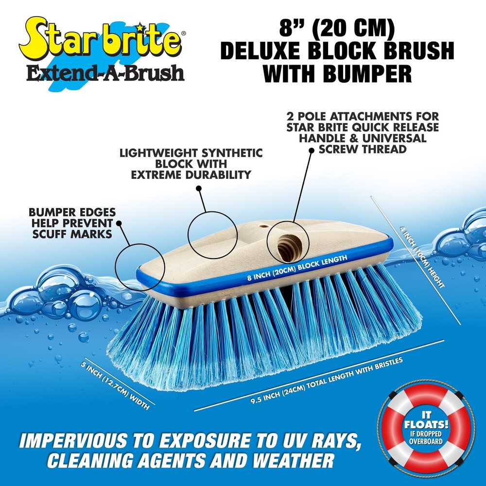 Deluxe Telescoping Deck Brush Kit Extends 3' 6' Extendable Aircraft-Grade