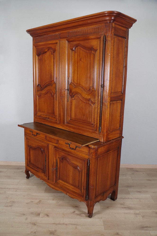 19th Century Walnut Transition Two Body Sideboard