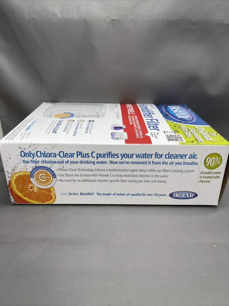 BestAir D88 Humidifier Replacement Filter NIB Chlora-Clear Antimicrobial