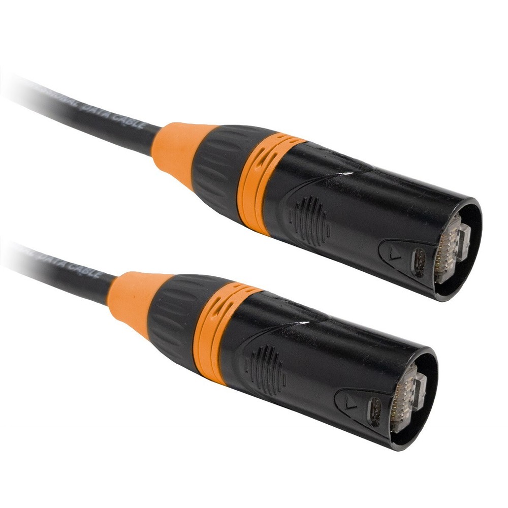 15FT PRO CAT6 Heavy Duty EtherCon RJ45 Digital Audio Cable.